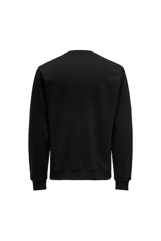 Only & Sons Onscurated Reg Crew Neck Sweat Siyah 22030923 Siyah