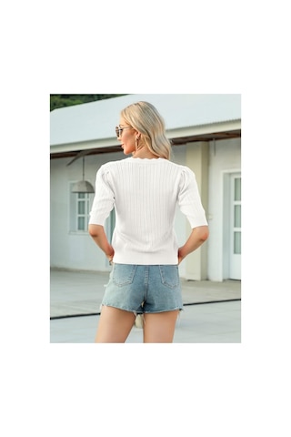 Youknitwear You Windy Triko Hırka Beyaz