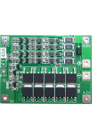 4S Bms 40A 18650 Lityum Pil Şarj Koruma Devresi (Balanslı)