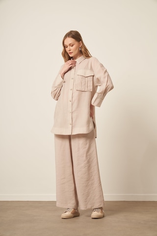 Ftz Women Kadın Modal Cepli Takım Beige 30717 Beige
