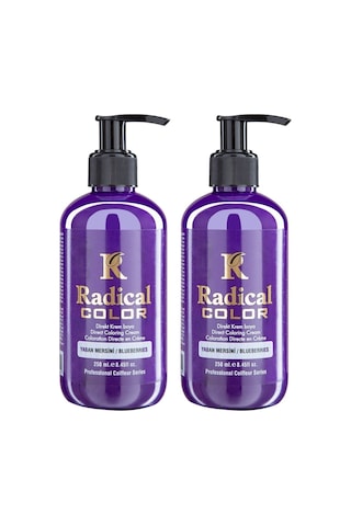 Radical Color New 25/blueberry Amonyaksız Su Bazlı Saç Boyası 250 Ml 2 Adet Yaban Mersini