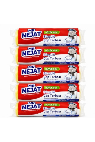 50 Adet Limon Kokulu Büzgülü Büyük Boy Çöp Torbası 65x70cm