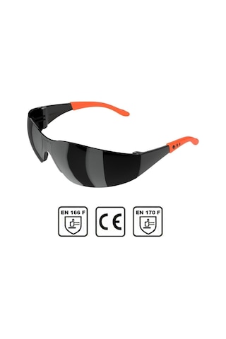 Iş Güvenlik Gözlüğü Kaynak Koruyucu Gözlük S500 Siyah