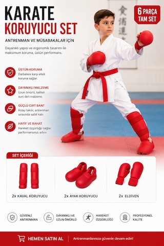 Voltrike Karate Seti Kırmızı Çok Renkli