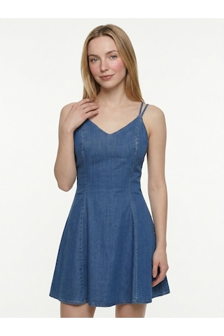 LOFT Slim Fit Kadın Elbise Lf2043104 Q1.v1 Denim