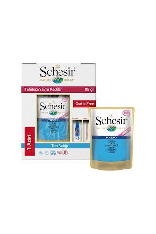 Schesir Nature For Cat Ton Balıklı Pouch Yavru Kedi Yaş Maması 100 G