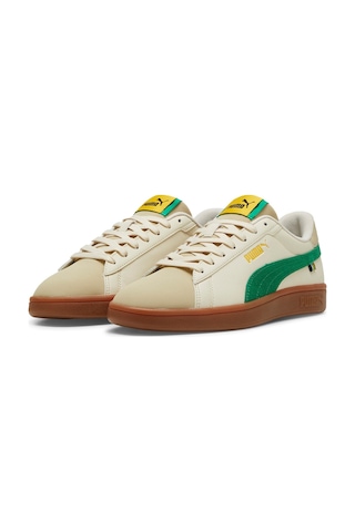 Puma Smash 3.0 Football24 Beyaz Erkek Sneaker 000000000101905178 Beyaz - Yeşil