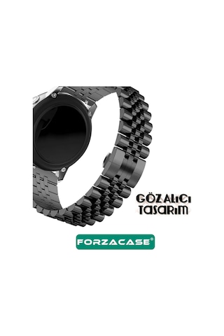 Forzacase Samsung Galaxy Watch 42mm İle Uyumlu Rolex Tasarım Metal Kordon Kayış - Fc926