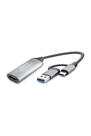Hdmi Video Capture Type-c + Usb3.0 4k 30hz Gri Hdx7856 Pop Hdmi Video Capture Type-c + Usb3.0 4k 30hz Gri Hdx7856 Pop