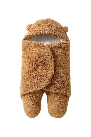 Moveevo Bebek Sonbahar Ve Kış Kalınlaştırılmış Kuzu Polar Battaniye Bölünmüş Bacak Uyku Tulumu Haki Kalınlaştırılmış Beden S Haki