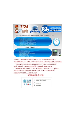 Bataryalı Parmakizi Okuyuculu Personel Takip Cihazı
