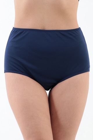 Kadın Büyük Beden Yüksek Bel Toparlayıcı Bikini Altı Lacivert