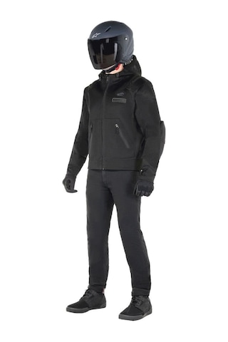 Alpinestars Moflow Air Tech Hoodie Korumalı Motosiklet Montu Siyah Siyah