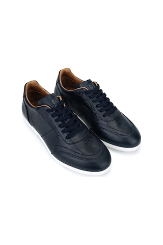 Tamer Tanca Erkek Hakiki Deri Lacivert Sneakers & Spor Ayakkabı 04 1202 Erk Ayk Y26 Lacıvert