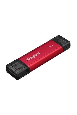 Kingston 1tb 1050/950mb/s Usb Gen 2.2 Type-c Mini Kırmızı Harici Taşınabilir Ssd Bellek Spsd/1tb