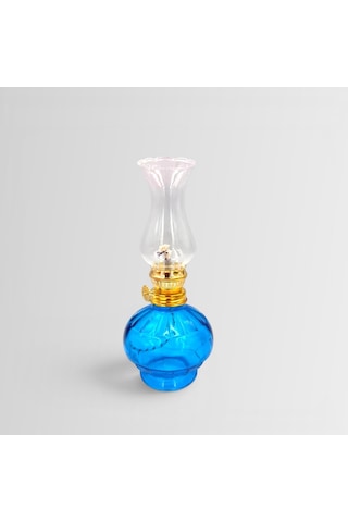 İdare Kandil Nostalji Gaz Lambası Mini Mavi