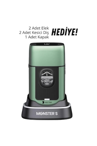 Hector Monster S 8000 Rpm Type-c Tıraş Makinesi Yeşil