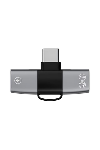 Polham Type C To 2x Type C Girişli Şarj Ve Kulaklık Çoğaltıcı Adaptörü, 30w Şarj Destekli Çoğaltıcı