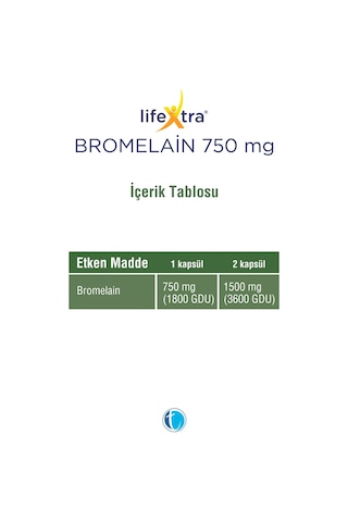 Lifextra Bromelain 60 Kapsül