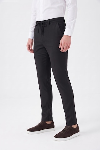 Günce Erkek Regular Kalıp Jogger Pantolon Armürlü Kumaş Bgl-st05633 Siyah