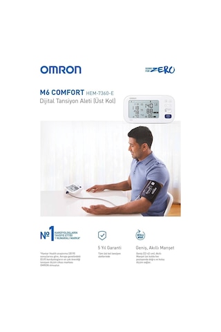 M6 Comfort Hem-7360-e Dijital Koldan Ölçer Tansiyon Aleti