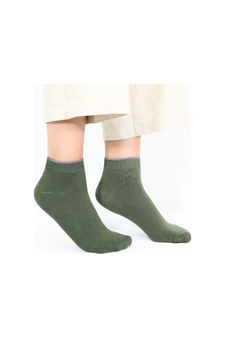 Kral Socks Kadın Kaliteli Bambu Patik 5 Adet Dikişsiz Görünmez Kısa Çorap Asorti