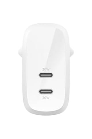 Boost Charge Çift Usb-c Fişi, Pps&apos Li, 16 Ve Diğerleri, İpad, Galaxy,, Macbook İçin 60w Şarj Cihazı, Usb-c&apos Den Lightning Kablosu Ve Usb-c Uyumlu, Beyaz
