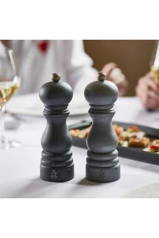 Peugeot 097scr43278 Graphite Light Duo Paris Karabiber Ve Tuz Değirmeni 18 Cm Ahşap - Gri