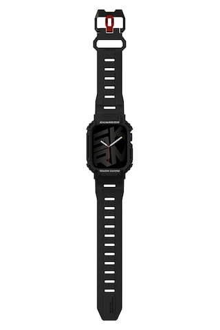 Watch 7 45mm Uyumlu 2in1 Tpu Kasa Koruyuculu Silikon Kordon Skinarma Mecha Siyah