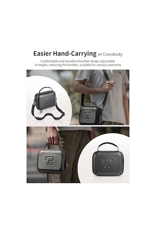 Maiyame Djı Pocket 3 İçin Spor Kamera Organizer Çantası - Tripod, Pil Kolu, Vida Kolu Ve Pd Kablosu Taşıma - Siyah St-1132045