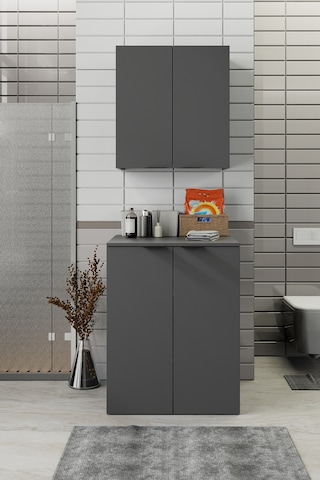 Biani Fix Arya Ve Loft Uyumlu Çamaşır Makinesi Dolabı Renk Mat Gri