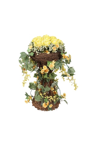 Suntek Rattan Sepetli Saksı Çiçek Orta Parçaları Dekor