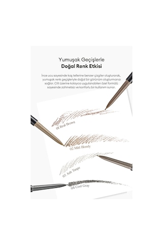 Doğal Görünüm Sunan Ultra İnce Uçlu Çift Taraflı Kaş Kalemi Clıo Kill Brow Slim Brow 03 Ash Taupe 88797991