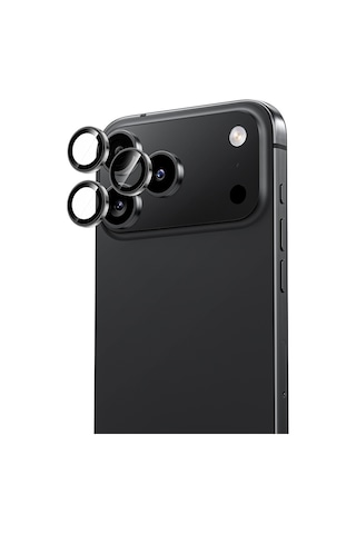 Apple Uyumlu iPhone 17 Pro Benks Dr Safir Kamera Lens Koruyucu Gri