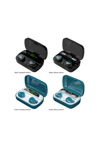 Singree Bt5.1 Kablosuz Kulaklık - Otomatik Eşleşme, Dokunmatik Kontrol, Ipx7 Su Geçirmez, 2000mah Şarj Kutusu Lüks Siyah