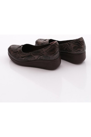 Dgn 106 Kadin Comfort Ayakkabi Kahve Yılan
