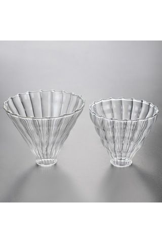 Mufunye Büyük Boy Cam V60 Filtre Kahve Değirmeni, Isıya Dayanıklı, Plastik Tabanlı, Kapağlı, Logo Özelleştirilebilir, Ev Kullanıma Uygun Siyah