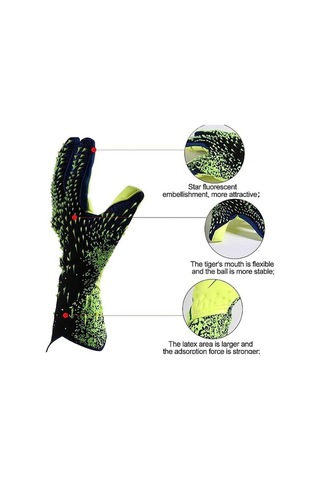 Artfulabode Yetişkin Ve Tasarım Su Skycıty Profesyonel Kaymaz Kaleci İçin Geçirmez Futbol Eldiveni Çocuk & - Gk Yeşil