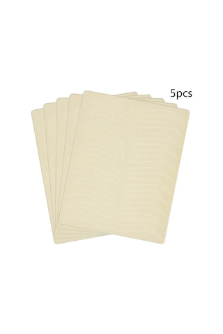 Gajeena "5 Adet Çift Taraflı Kaş Dövme Pratik Derisi - 11 Farklı Şekil, Silikon Malzeme"