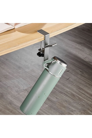 Ayarlanabilir Çift Başlı Masaya Monte Metal Tutucu-al4788 Gri