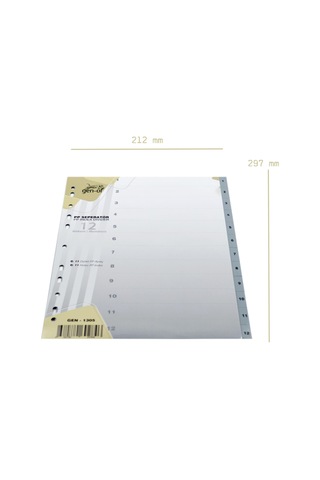 Gen Of Ayraç Seperatör 1 12 Rakamlı Gen 1305