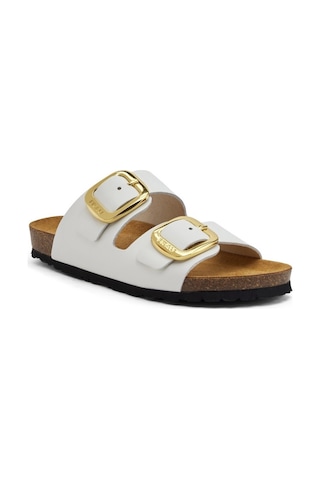 Offwhıte Terlik Kadın 17p8 Frau London Leather Offwhite Null Beyaz
