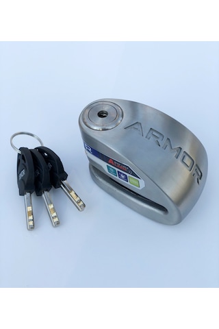 Armor 14 Mm Alarmlı Motosiklet Disk Kilidi 614Mva