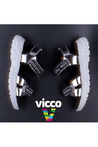 Vicco Club 321.B20Y.371 Kız Çocuk Sandalet Gümüş 22-25 Gümüş