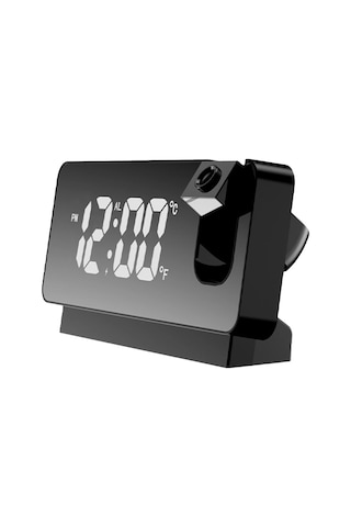 Led Dijital Çalar Saat 180 Kol Projeksiyon Çalar Saat Usb Çok Renkli