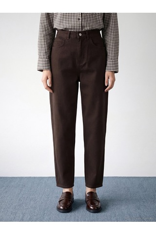 Lcw Modest Kahverengi Barrel Fit Kadın Jean Pantolon