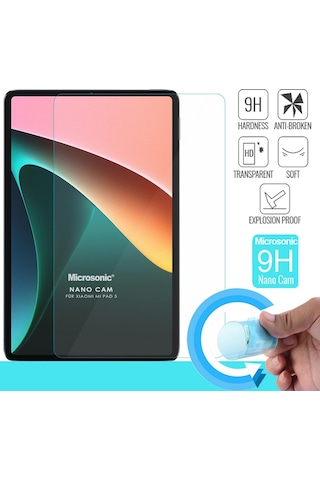 Microsonic Xiaomi Uyumlu Mi Pad 5 Nano Glass Cam Ekran Koruyucu