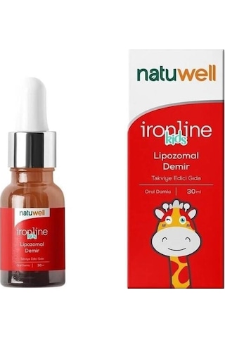Natuwell Ironline Kids Lipozomal Demir Damla 30 ML Natuwell Ironline Kids Lipozomal Demir Damla 30 ML