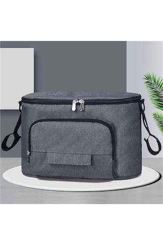 Jialan Mumya Çanta Su Geçirmez Bebek Bezi Çantası Büyük Gri