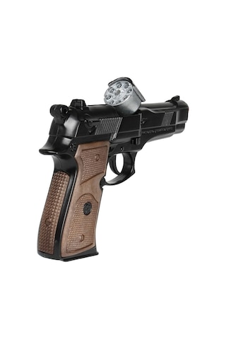 Vıp Özel Kalite Metal Polis Tabancası Metal Kapsül Tabancası 8li Kapsül Oyuncak Tabanca Metal Tabanca